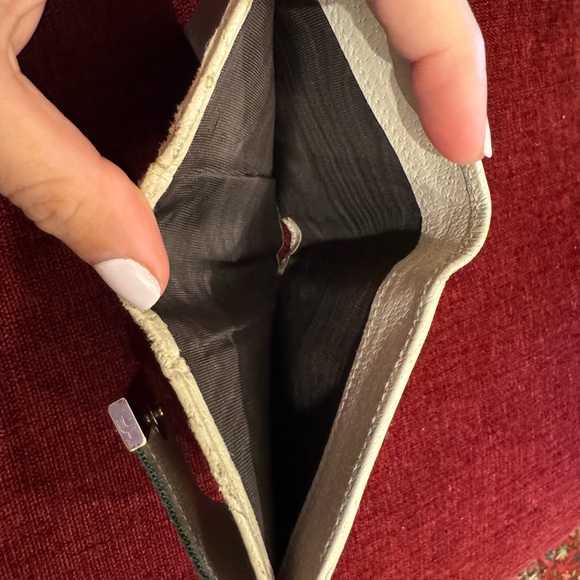 GUCCI wallet- monogram beige with green red stripe - Picture 4 of 4